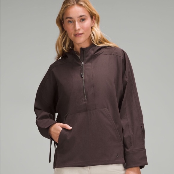 Lululemon - Water-Repellent Hooded Anorak - Espresso - Picture 1 of 9